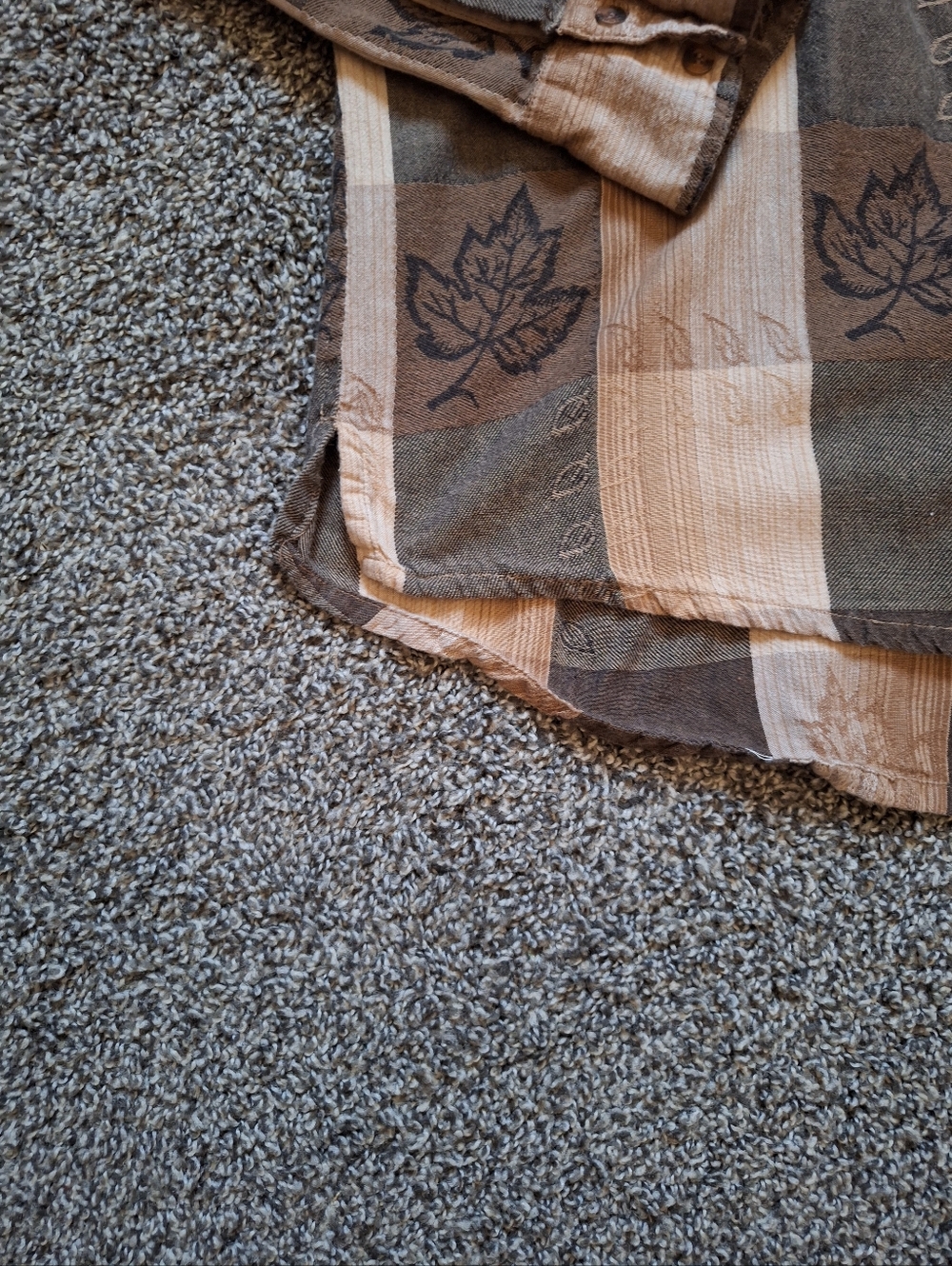 Northcrest Plaid Cotton Shirt in Tan and Brown - Picture 7 of 10